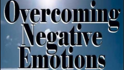 ROY MASTERS -- HOW TO CONQUER NEGATIVE EMOTIONS