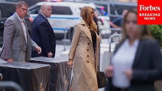 SPOTTED: Melania Trump Seen Entering Trump Tower On Eve Of Husband's Court Appearance In Miami