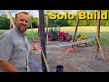 Setting and Squaring post - One Man Shop Build