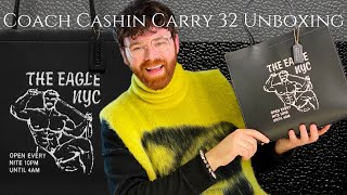 Coach Cashin Carry 32 | Coach Bag Unboxing | Coach Eagle NYC screenshot 5