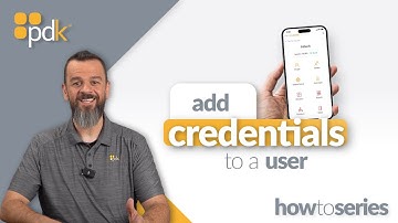 How to Add Credentials to a User in PDK.io