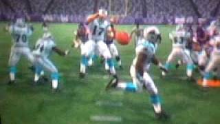 Jake delhomme throws ball backward