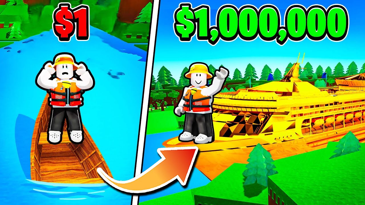 Лодка за 1 доллар против 1 000 000 долларов в Roblox
