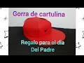 caja en forma de gorra para el dia del padre