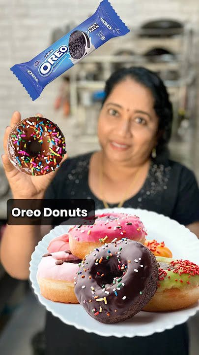 Oreo Donuts🍩🤩😍 #oreodonuts #homemadedonuts #donuts #malluvlogz