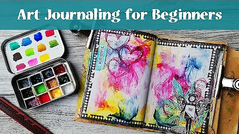 Art Journal with Me - Easy Watercolor Background for Beginners