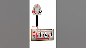 1 switch 3 socket electric power board wiring connection #shorts #ytshorts #short #sakibkassar