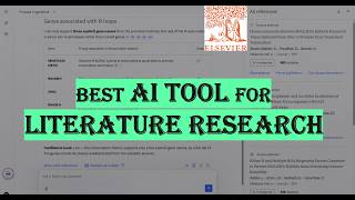 Full AI tool for Literature Research  |  Elsevier Leapspace Guide