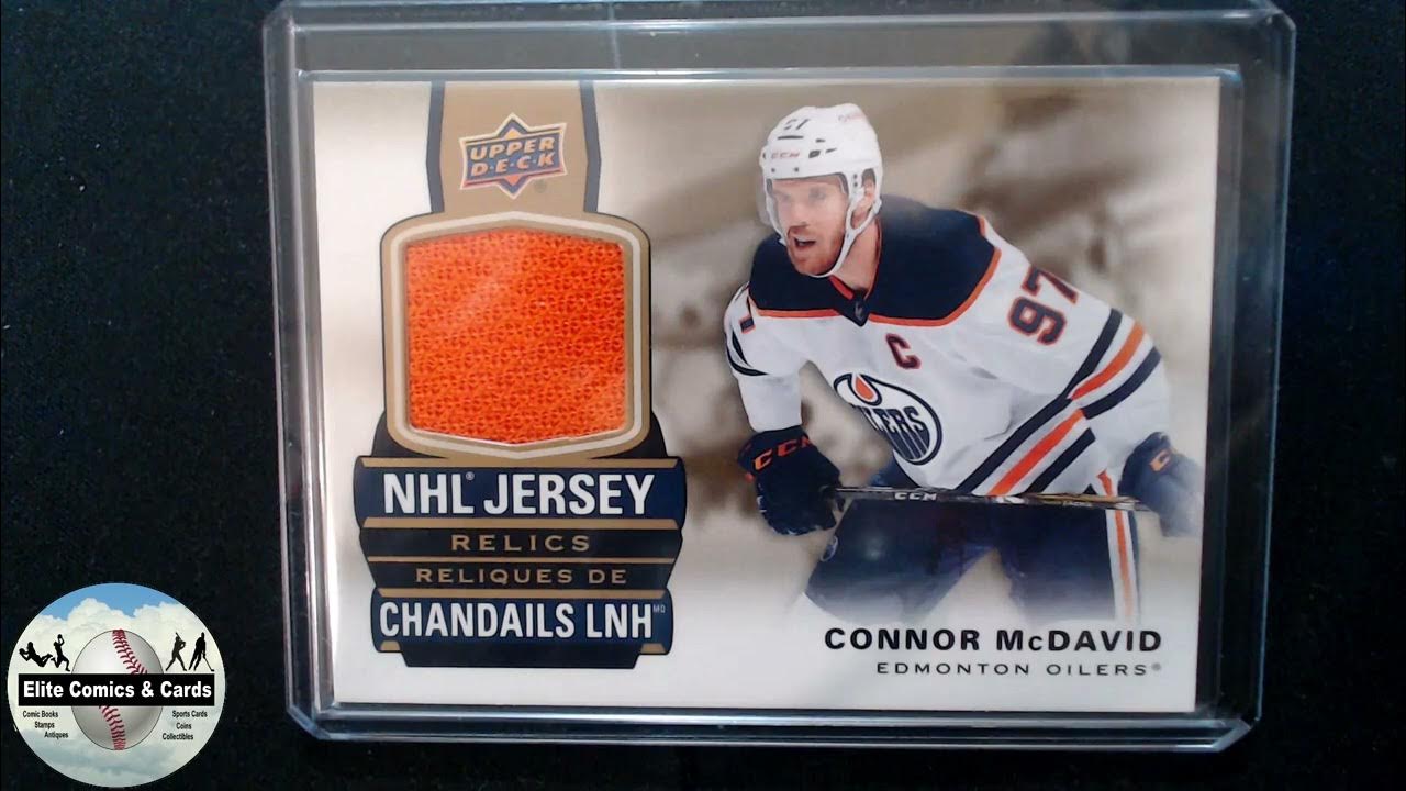 2021 2022 Tim Hortons Upper Deck Connor McDavid NHL Jersey Relics JCM