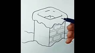 Easy Drawing Chimney #shorts