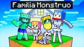 Adoptado por la Familia de MONSTRUOS en Minecraft!