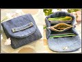 DIY SMALL DENIM WALLET FROM OLD JEANS | Upcycle Craft | How to Make Your Own Wallet at Home