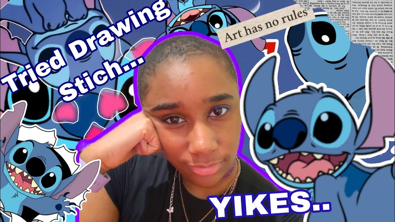 Drawing FANART OF| Lilo and Stich.. yikes| Art Vlog