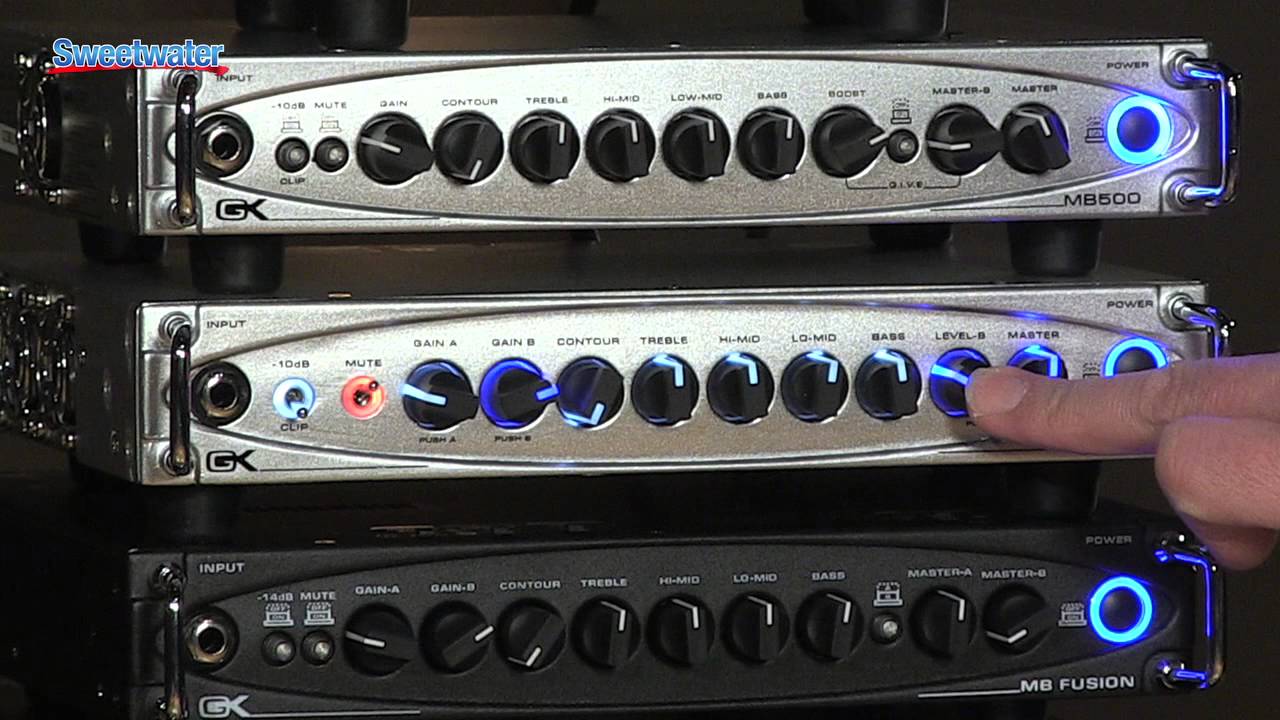 Gallien-Krueger MB Series Bass Amplifier Heads Overview - Sweetwater Sound