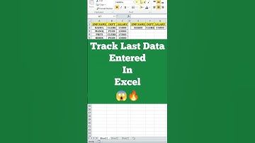 Excel Formula Hacks 🔥😱 Track Last Data Entered in Excel 💯 #shorts #short #shancomputerwala