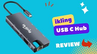 ikling USB C Hub, 9-in-1 USB C Adapter with 4K USB C to HDMI, VGA, Gigabit Ethernet Review