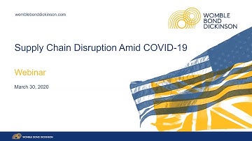 Webinar: Supply Chain Disruption Amid COVID-19