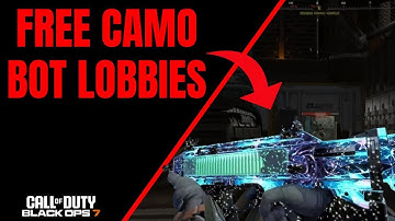 Max Level + Camos BOT LOBBIES Black Ops 7