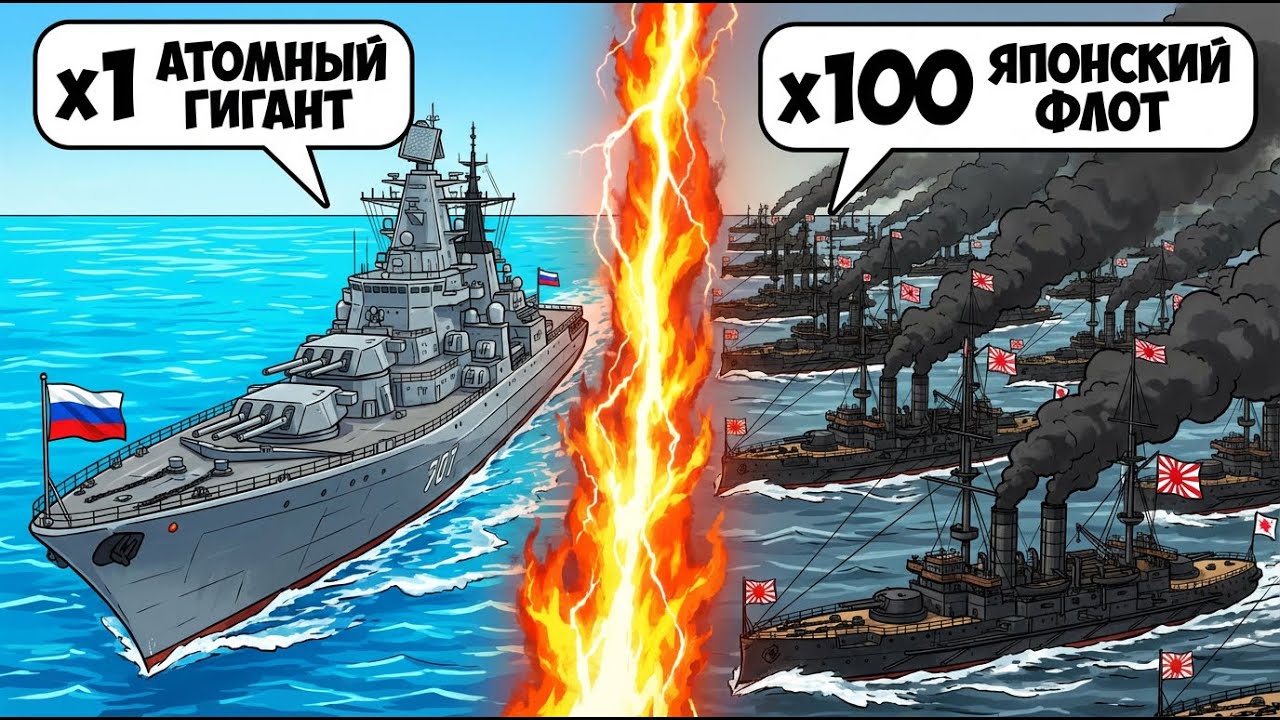 Что если Атомный Крейсер попал в 1905 год?