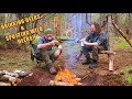 Hammock camping  cooking outdoors with simon a bloke in the woods