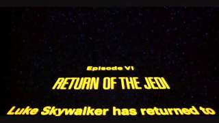 Star War Return Of The Jedi Opening Crawl. Reverse