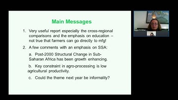 Professor Margaret McMillan - Sustaining employment growth