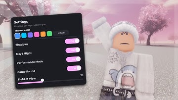 Roblox Game Settings UI Showcase