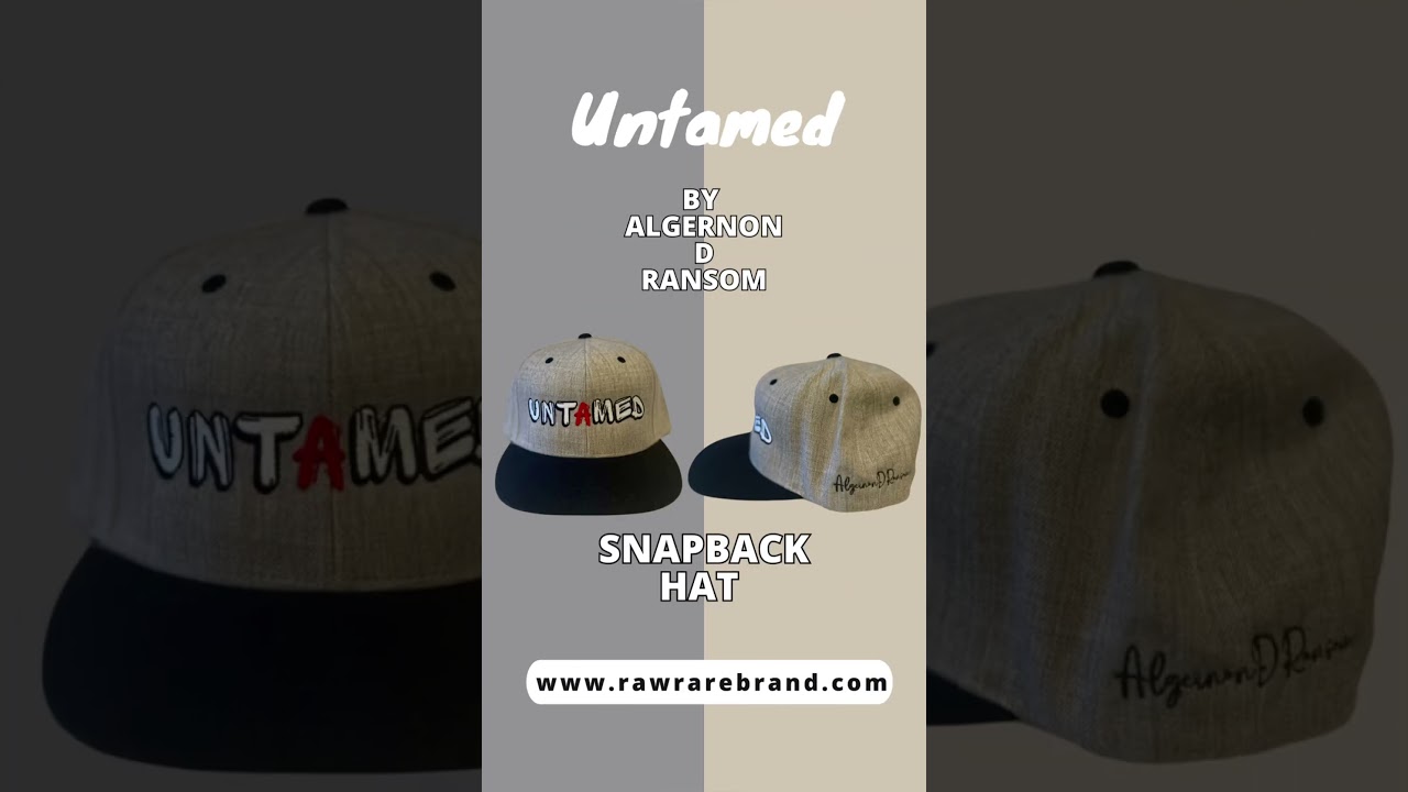 “Untamed” Snapback Hat By Algernon D Ransom