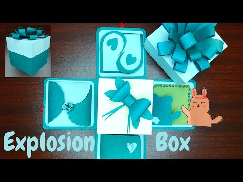 Wedding Anniversary Explosion Box | 2 Layer Explosion Box Tutorial