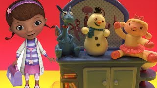 Doc McStuffins Talking Check-up Set with Stuffy, Chilly and Lambie by DisneyToysReview