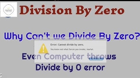 Division by Zero Why not defined infinity why cant we divide by zero #maths #learnmaths #rajpalmath