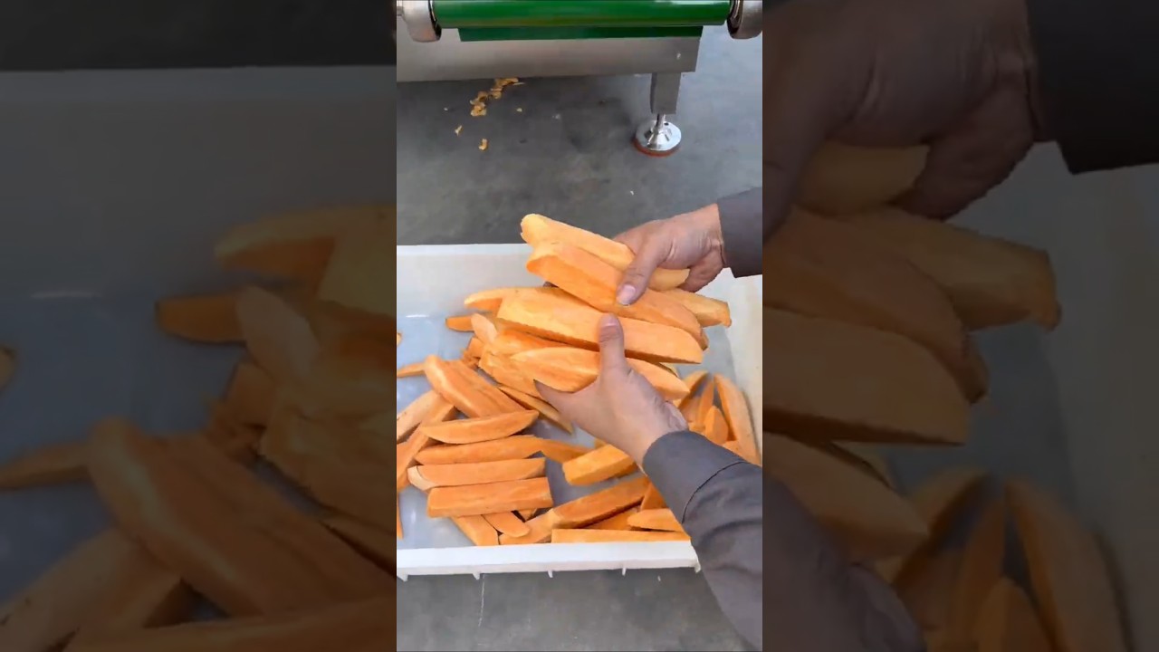 Smart Push-Rotate Machine for Perfect Veggie Strips