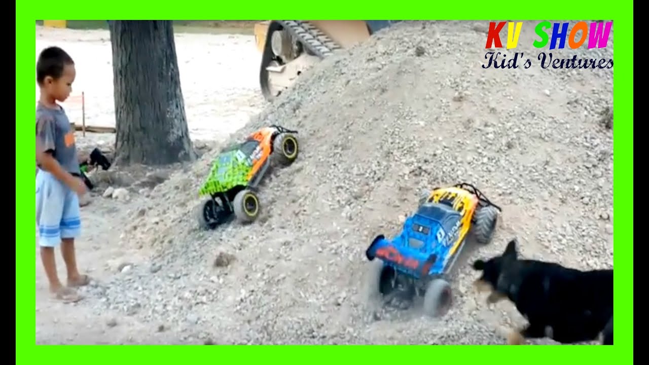 Playing With The Remote Control Trucks YouTube