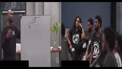 KOBE BRYANT TEACHES TRIANGLE OFFENSE TO CURRENT NBA PLAYERS ON MAMBA PRO CAMP