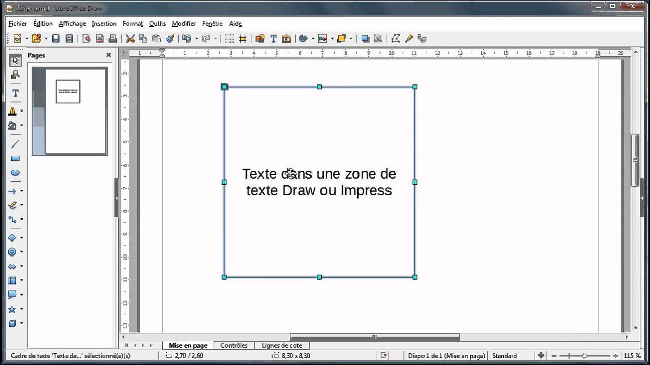 Ecrire Sur Deux Colonnes Libreoffice Sauf Page De Garde libreoffice draw mode d'emploi