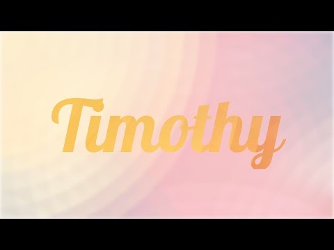 Vídeo: Què Significa El Nom Timofey