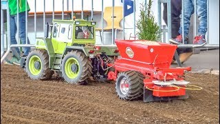 Mind blowing RC farming in huge 1/8(!) scale! Hand made Tractors! Mind blowing RC farming in huge 1/8(!) scale! Hand made Tractors!