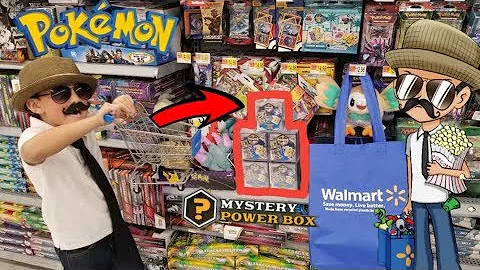 FINDING NEW HIDDEN POKEMON CARD MYSTERY POWER BOXES AT WALMART! HUNTING With Carls Shady Cart!