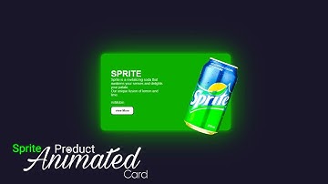 Creative Animated Sprite Soda Product using HTML and CSS