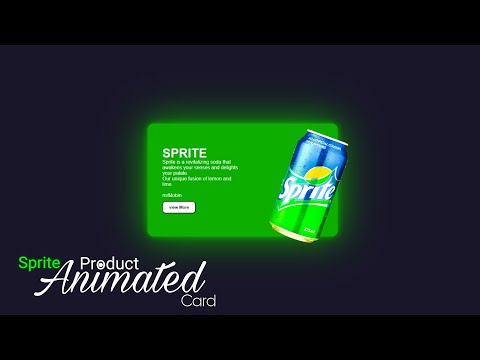 Creative Animated Sprite Soda Product using HTML and CSS