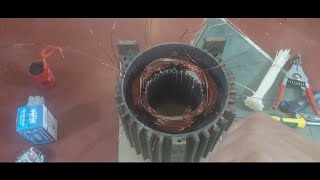 single phase 2hp induction motor Winding 36 Solt connection Urdu Hindi by Aj Engineering 977 views 2 years ago 5 minutes, 56 seconds