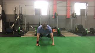 Side Shuffle Push Ups