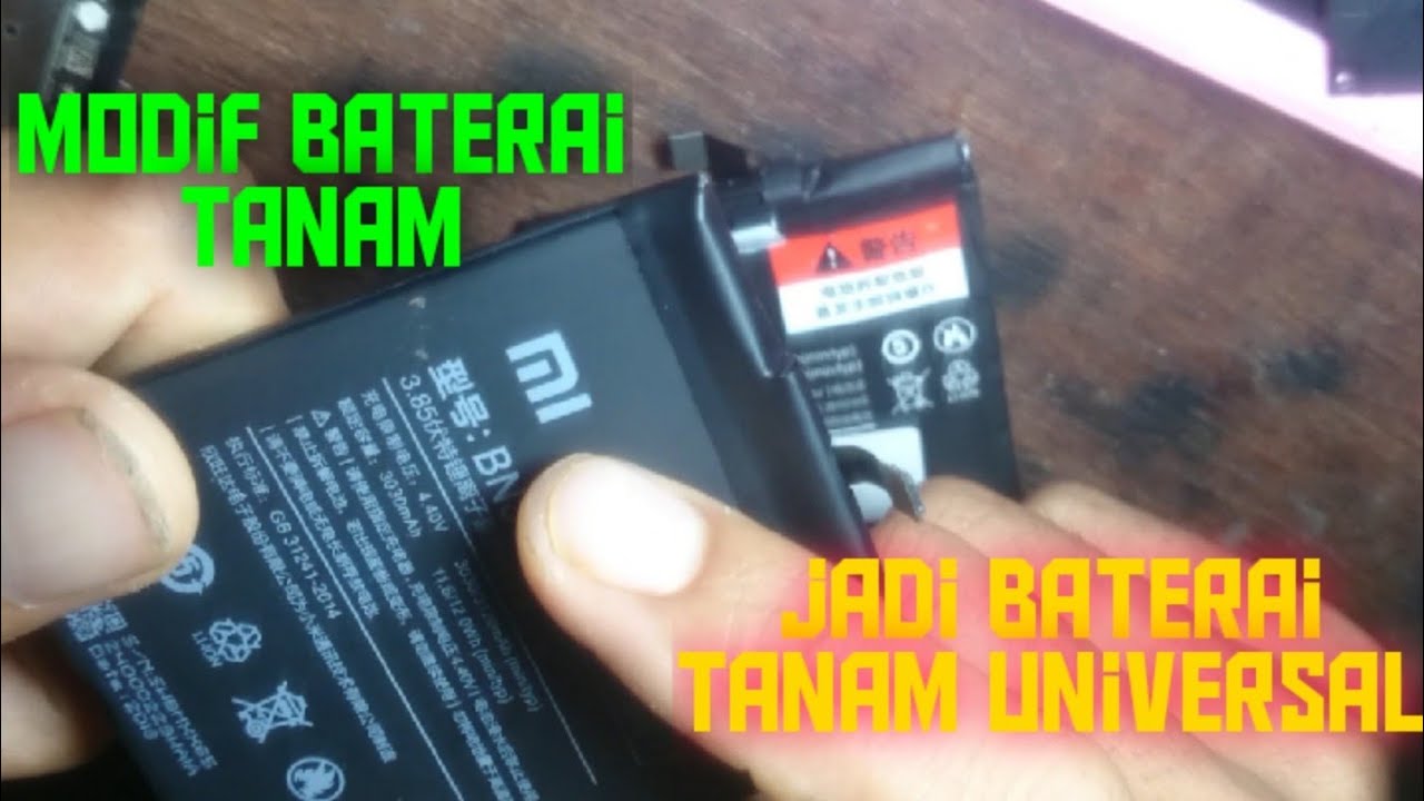 Modif Baterai Tanam Xiaomi Jadi Baterai Universal Youtube