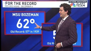 RECORD HIGHS: Wednesday in Dillion/Bozeman, weather cooling later in week
