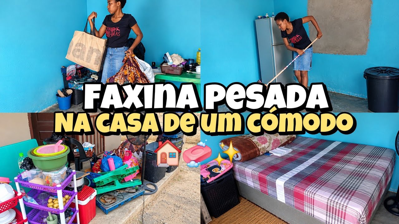 A CASA ESTAVA UMA CONFUSÃO 😱 | Faxina pesada morando sozinha 🇲🇿🇧🇷🇵🇹🇪🇦