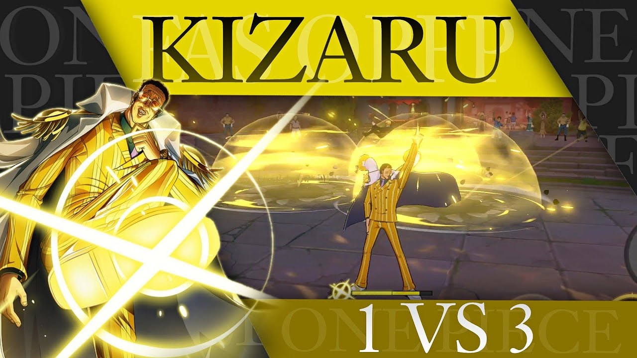 THE YELLOW FLASH!! Kizaru 1vs3 - One Piece Fighting... - youtube