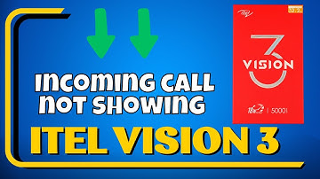 Incoming call not showing problem itel Vision 3 || Incoming call not working properly
