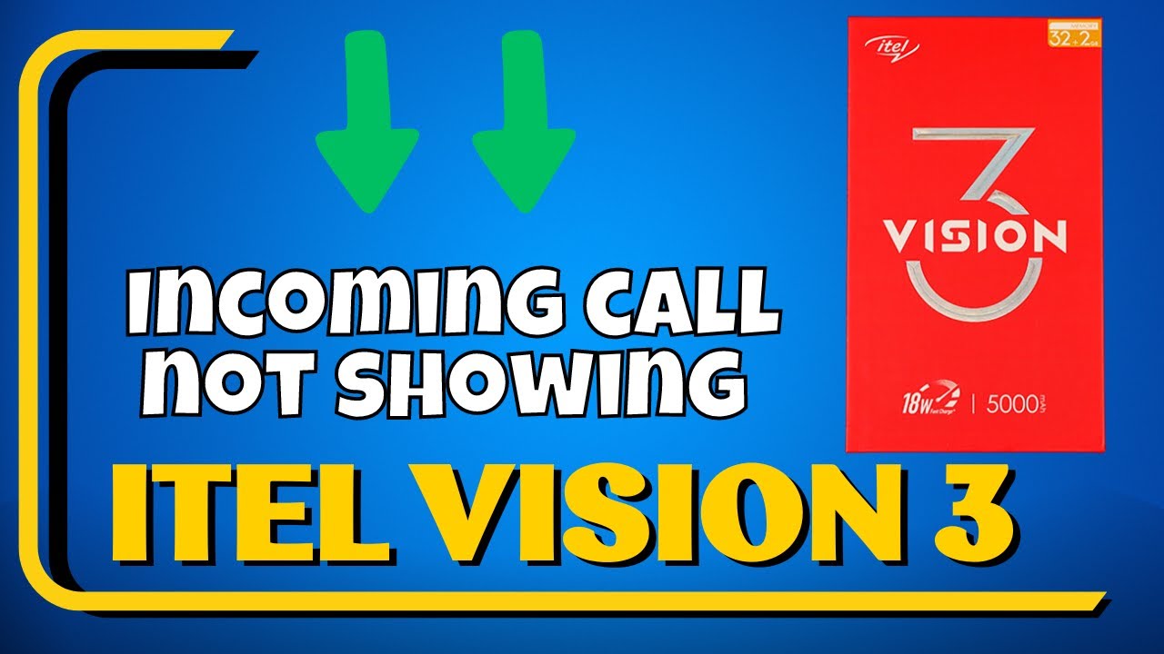 Incoming call not showing problem itel Vision 3 || Incoming call not working properly