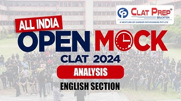 Detailed Solution: All India Open Mock CLAT 2024 (18 June, 2023)  - English Section