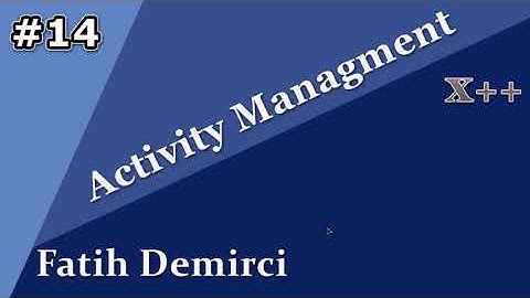 X++ :Activity Managment 14- Add Range, Multple MenuItem